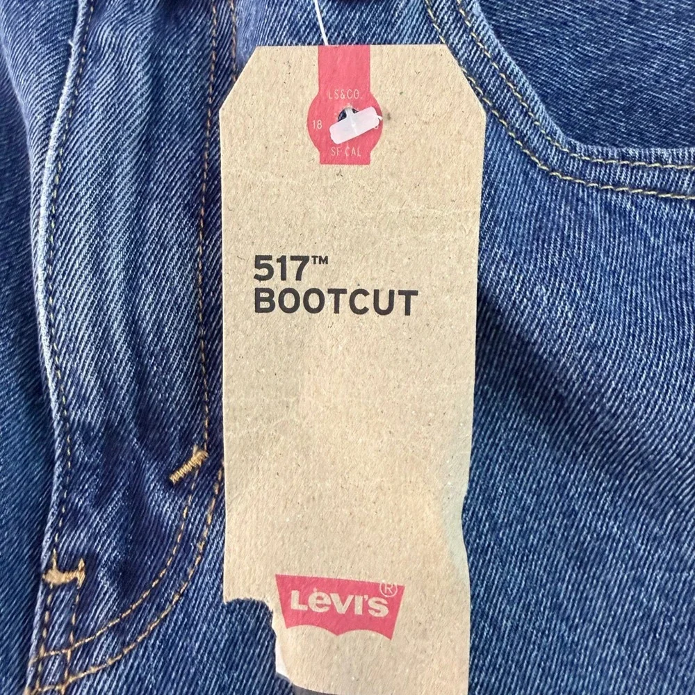 Levi's 517 Bootcut Jeans Mens 32x32 Blue Denim Western Cowboy Americana NWT